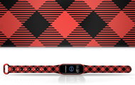 Mi-band.cz Plaid Bracelet replacement bracelet for Mi band 3/4/5/6 Color variant: red, For Př - Watch Strap