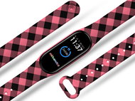 Mi-band.cz Plaid bracelet replacement bracelet for Mi band 3/4/5/6 Color variant: turquoise, Pro - Watch Strap