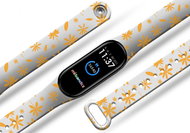 Orange petals replacement wristband for Mi band 2/3/4/5/6 Color variant: White, For Device: Xiaomi - Watch Strap