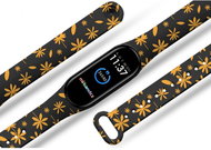 Orange Petals replacement wristband for Mi band 2/3/4/5/6 Color: Black, For Device: Xiaomi - Watch Strap