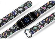 Halloween bracelet for Mi band 3/4/5/6 Color: Black, For Device: Xiaomi Mi band 3/4 MIBAN - Watch Strap
