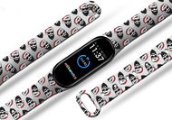 Hipster Santa Bracelet for Mi band 3/4/5/6 Color: White, For Device: Xiaomi Mi band 3/4 M - Watch Strap