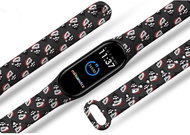 Hipster Santa Bracelet for Mi band 3/4/5/6 Color: Black, For Device: Xiaomi Mi band 5 MI - Watch Strap