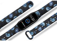 Mi-band.cz Blue skulls replacement bracelet for Mi band 2/3/4/5/6 Color variant: Black, For Device: - Watch Strap