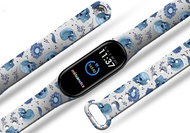 Mi-band.cz Blue skulls replacement bracelet for Mi band 2/3/4/5/6 Color variant: White, For Device: - Watch Strap