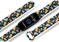 Mi-band.cz Cats replacement bracelet for Mi band 2/3/4/5/6 Color: Black, For Device: Xiaom - Watch Strap