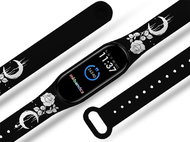 Black rose replacement bracelet for Mi band 2/3/4/5/6 Color: Black, For Device: Xiaomi Mi b - Watch Strap