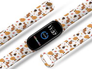 Mi-band.cz Autumn wildlife replacement bracelet for Mi band 3/4/5/6 Color: White, For Accessories - Watch Strap