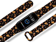 Mi-band.cz Autumn wildlife replacement bracelet for Mi band 3/4/5/6 Color: Black, For Friends - Watch Strap