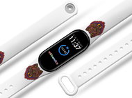 Wolf replacement bracelet for Mi band 2/3/4/5/6 Color variant: White, For Device: Xiaomi Mi band 5 M - Watch Strap