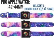 Mi-band.cz Galactic straps for Apple Watch 38/40 - 42/44mm Color: Galactic, Size - Watch Strap