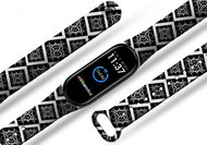 Mi-band.cz Squares pattern replacement bracelet for Mi band 3/4/5/6 Pro Device: Xiaomi Mi band 5 MIB - Watch Strap