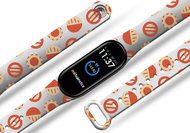 Mi-band.cz Candy red replacement bracelet for Mi band 3/4/5/6 Color: White, For Device - Watch Strap