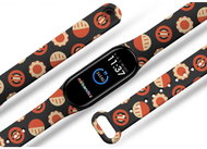 Mi-band.cz Candy red replacement bracelet for Mi band 3/4/5/6 Color: Black, For Device - Watch Strap