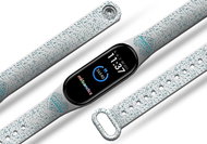 Mi-band.cz Valentine of flowers replacement bracelet for Mi band 3/4/5/6 Color: White, For Device - Watch Strap