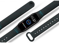 Mi-band.cz Valentine of flowers replacement bracelet for Mi band 3/4/5/6 Color variant: black, For A - Watch Strap
