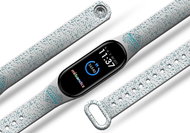 Mi-band.cz Valentine of flowers replacement bracelet for Mi band 3/4/5/6 Color: White, For Device - Watch Strap