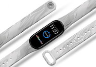 Mi-band.cz Grey bark replacement bracelet for Mi band 2/3/4/5/6 Pro Device: Xiaomi Mi band 3/4 MIBAN - Watch Strap
