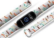 Mi-band.cz Moustache replacement bracelet for Mi band 3/4/5/6 Color variant: White, For Device: Xiao - Watch Strap