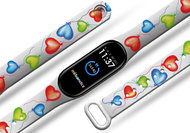 Mi-band.cz Heart shaped balloons replacement bracelet for Mi band 2/3/4/5/6 Color: Black, Pr - Watch Strap