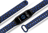 Mi-band.cz Blue hearts replacement bracelet for Mi band 3/4/5/6 Color: Black, For Device: - Watch Strap
