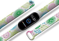 Mi-band.cz Colorful flowers bracelet for Mi band 3/4/5/6 Color variant: Black, For Device: Xiaomi M - Watch Strap