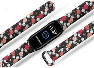Mi-band.cz Winged heart replacement bracelet for Mi band 3/4/5/6 Color: Black, For Device - Watch Strap