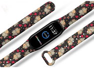 Mi-band.cz Owl love replacement bracelet for Mi band 2/3/4/5/6 Color: Black, For Device: - Watch Strap