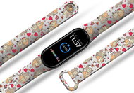 Mi-band.cz Owl Love replacement bracelet for Mi band 2/3/4/5/6 Color: White, For Device: X - Watch Strap