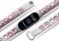 Mi-band.cz Love puffs replacement bracelet for Mi band 3/4/5/6 Color: White, For Arrival - Watch Strap