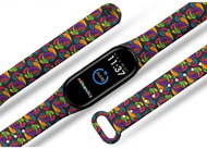Mi-band.cz Rainbow hearts replacement bracelet for Mi band 3/4/5/6 Color: Black, For Device - Watch Strap