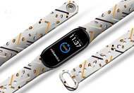 Mi-band.cz Hockey replacement wristband for Mi band 3/4/5/6 Color variant: White, For Device: Xiaomi - Watch Strap