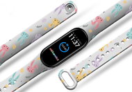 Mi-band.cz Easter bunnies replacement bracelet for Mi band 2/3/4/5/6 Color: Black, For P - Watch Strap