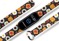 Mi-band.cz Breakfast replacement wristband for Mi band 2/3/4/5/6 Color: Black, For Device: Xia - Watch Strap