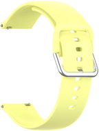 Mi-band.cz 20/22mm replacement strap with buckle closure Color: Yellow, Size: 20 mm, Buckle: silver - Watch Strap