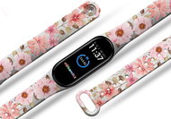 Mi-band.cz Pink meadow replacement bracelet for Mi band 2/3/4/5/6 Color: Black, For Device - Watch Strap