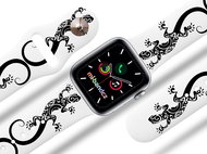 Mi-band.cz Lizard strap for Apple watch Color: White, Size: 42/44mm MIBANDCZX02865 - Watch Strap