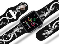 Mi-band.cz Lizard strap for Apple watch Color: Black, Size: 42/44mm MIBANDCZX02864 - Watch Strap