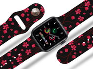 Mi-band.cz Sakura strap for Apple watch Color: Black, Size: 42/44mm MIBANDCZX02868 - Watch Strap