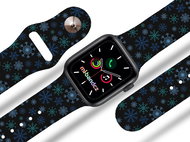 Mi-band.cz Snowflake strap for Apple watch Color: Black, Size: 42/44mm MIBANDCZX02892 - Watch Strap