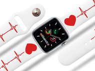 Mi-band.cz EKG strap for Apple watch Color: White, Size: 38/40mm MIBANDCZX02922 - Watch Strap