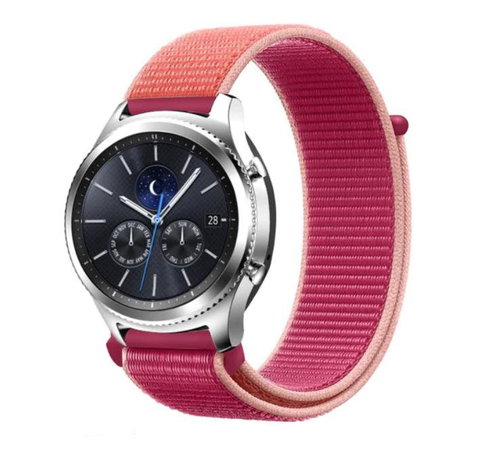 Nylon replacement strap 20 mm nylon colour: PINK - Watch Strap - Main image