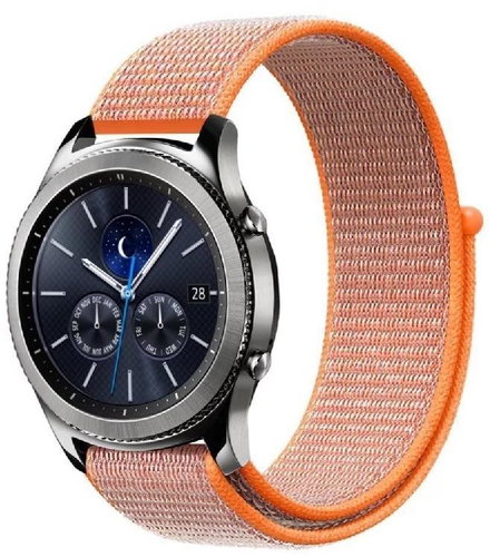 Nylon replacement strap 20 mm nylon colour: BRIGHT ORANGE - Watch Strap - Main image