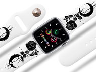 Mi-band.cz black rose strap for Apple watch Size: 42/44mm, strap colour: white - Watch Strap