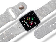 Mi-band.cz LIGHT-GRAY MRAMOR STRAP FOR APPLE WATCH Size: S, Dimension: 42/44mm, band colour: white - Watch Strap