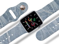Mi-band.cz BLUE-GRAY MRAMOR STRAP FOR APPLE WATCH Size: S, Size: 38/40mm, strap colour: white - Watch Strap
