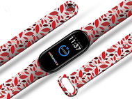 Mi-band.cz Red leaves bracelet replacement bracelet for Mi band 3/4/5/6 Size: for Mi band 3/4 M - Watch Strap