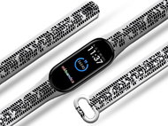 Mi-band.cz Tire tracks replacement bracelet for Mi band 3/4/5/6 Size: for Mi band 5 MIBANDCZX03 - Watch Strap