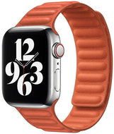 Apple Watch Leather Magnetic Replacement Bracelet 38/40mm Color: Orange MIBANDCZX03028 - Watch Strap