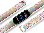 Mi-band.cz Easter 1 replacement bracelet for Mi band 3/4/5/6 Color: Black, For Device: - Watch Strap